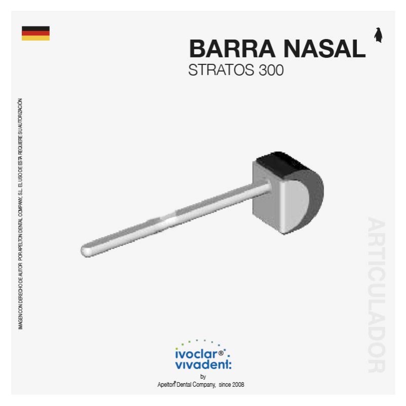 NOSEPIECE HOLDER FACEBOW STRATOS 300 IVOCLAR VIVADENT
