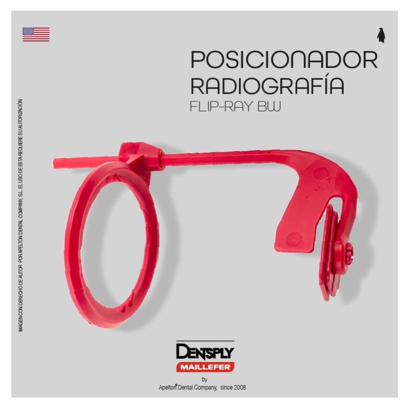 POSICIONADOR RINN FLIP-RAY BW ROJO DENTSPLY