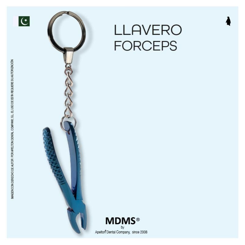 BLUE FORCEPS KEYCHAIN MDMS