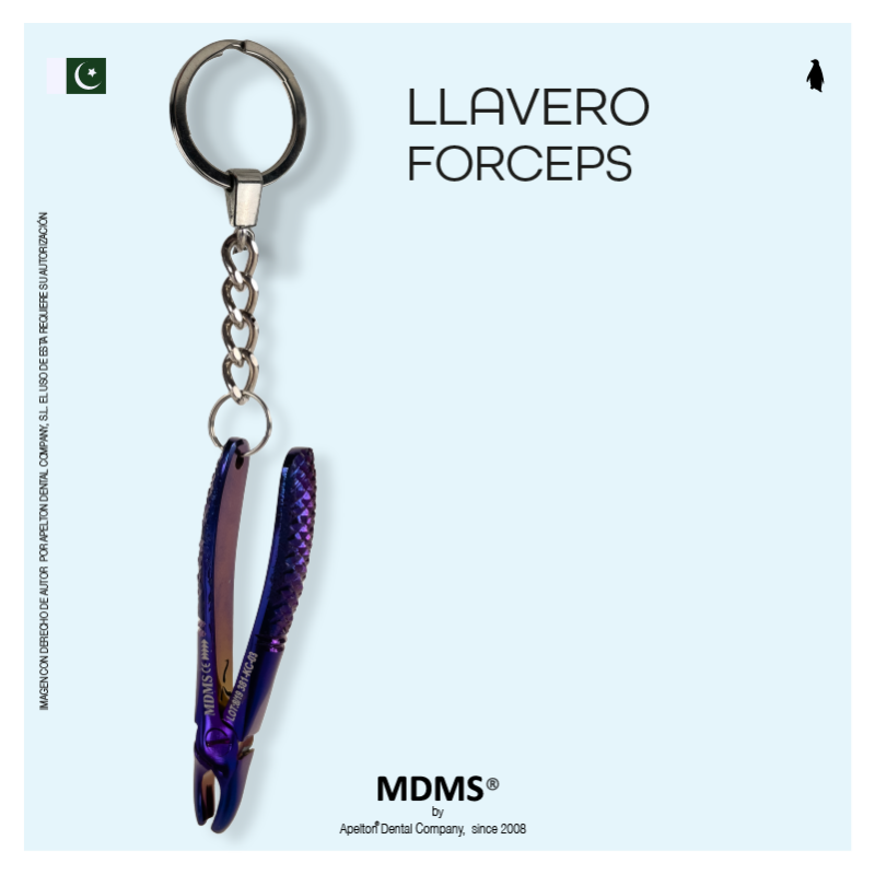PURPLE FORCEPS KEYCHAIN MDMS