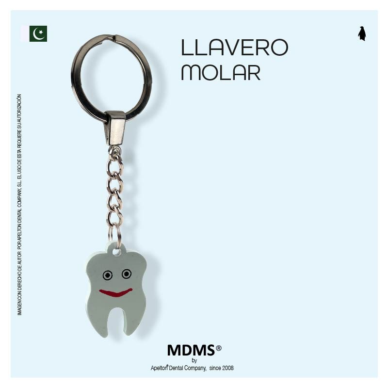 LIGHT GREEN TOOTH KEYCHAIN MDMS