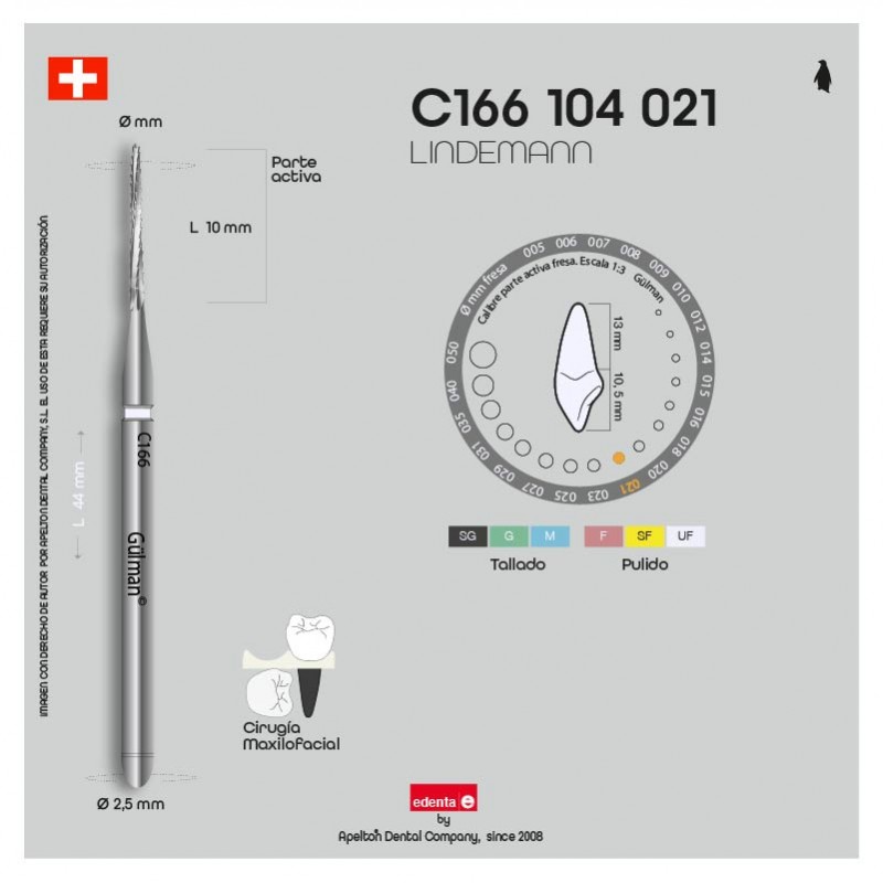 FRESA LINDEMANN C166 104 021 EDENTA