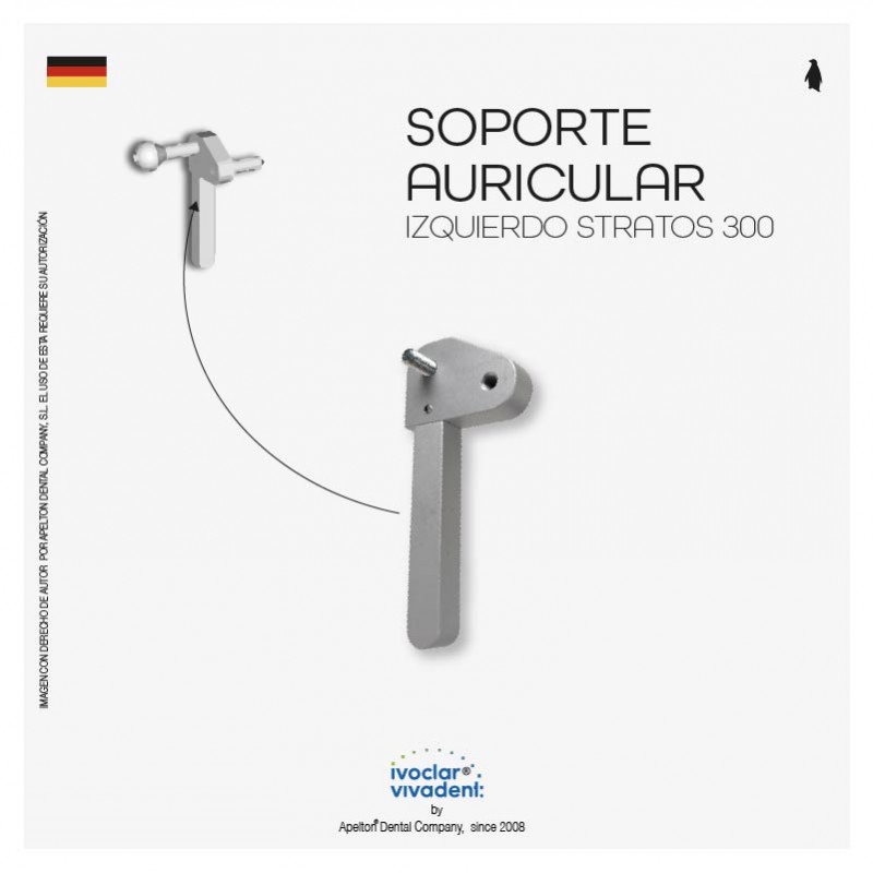 SOPORTE AURICULAR IZQUIERDO STRATOS 300 IVOCLAR VIVADENT