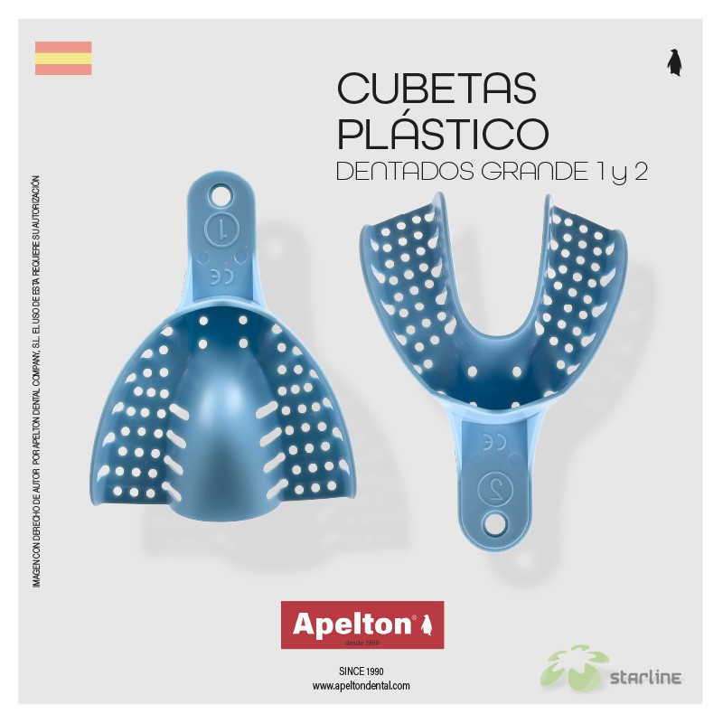 PLASTIC IMPRESSION TRAYS SIZE LARGE