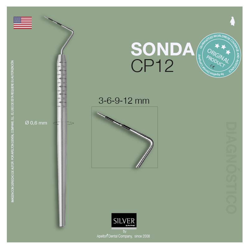 SONDA PERIODONTAL CP-12 HU-FRIEDY SILVER 