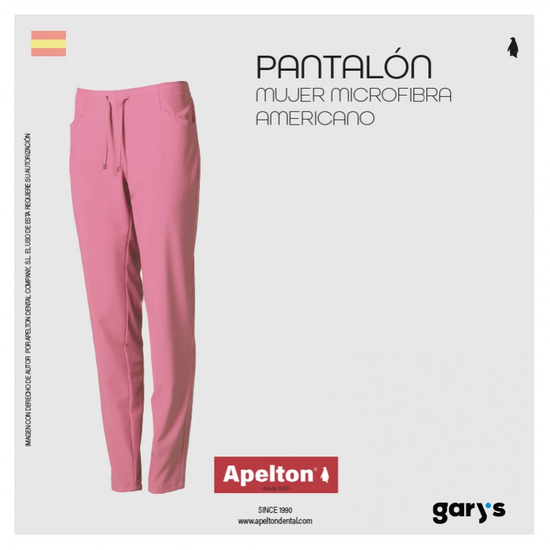 PANTALON MUJER AMERICANO MICROFIBRA GARYS