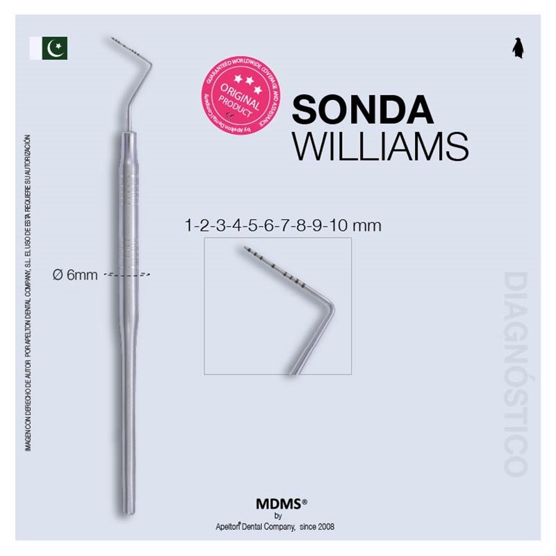 SONDA PERIODONTAL WILLIAMS PLATINUM  
