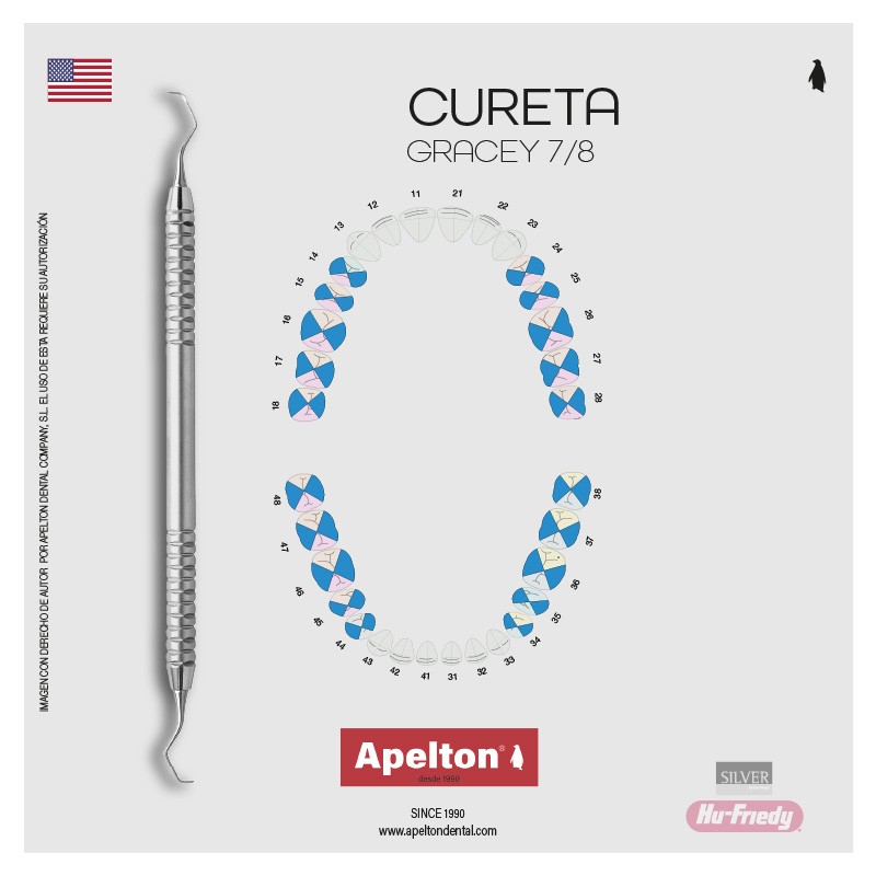 CURETA GRACEY 7/8 HU-FRIEDY SILVER