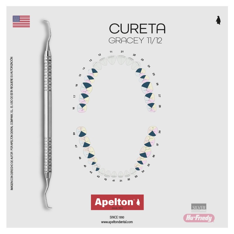 GRACEY CURETTE 11/12 HU-FRIEDY SILVER