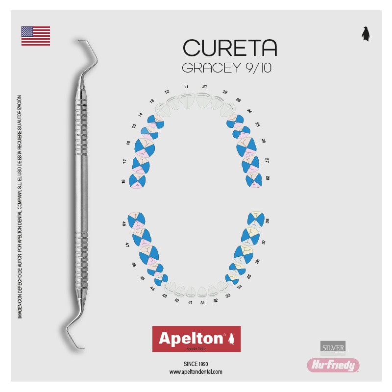 GRACEY CURETTE 9/10 HU-FRIEDY SILVER