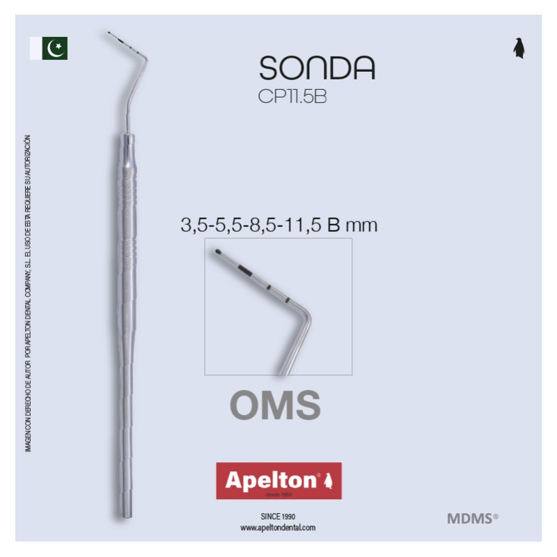 SONDA PERIODONTAL CP-11.5B MDMS