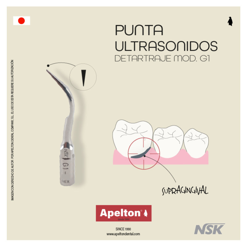 PUNTA ULTRASONIDOS G1 DETARTRAGE NSK