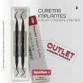 SET OF 2 4R/4L PERIODONTAL CURETTES FOR IMPLANT PREMIER
