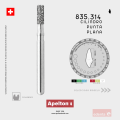 BUR CYLINDER FLAT END 835 EDENTA