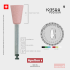 POLISHER BUR 1935RA PINK CUP EDENTA