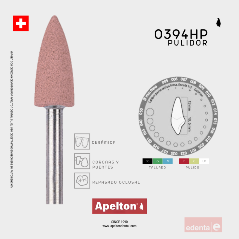 FRESA PUNTA ROSA PULIDO 0394 104 055 EDENTA