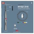 H152 BUR ENDO Z 21 MM - EDENTA