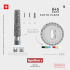 BUR 846 FLAT END TAPER EDENTA