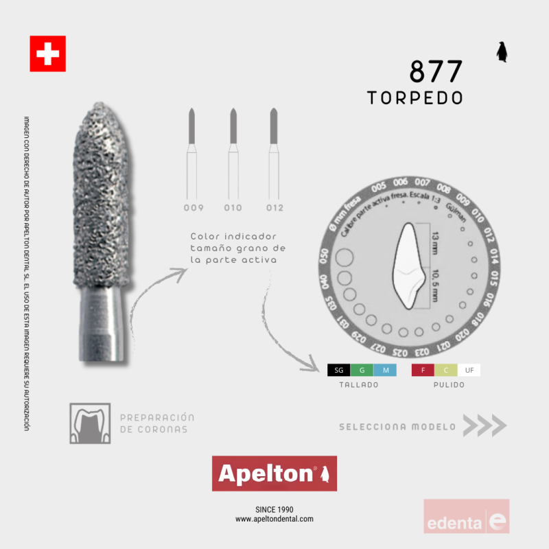 FRESA TORPEDO 877 EDENTA