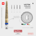 BUR V879K TORPEDO TAPERED EDENTA