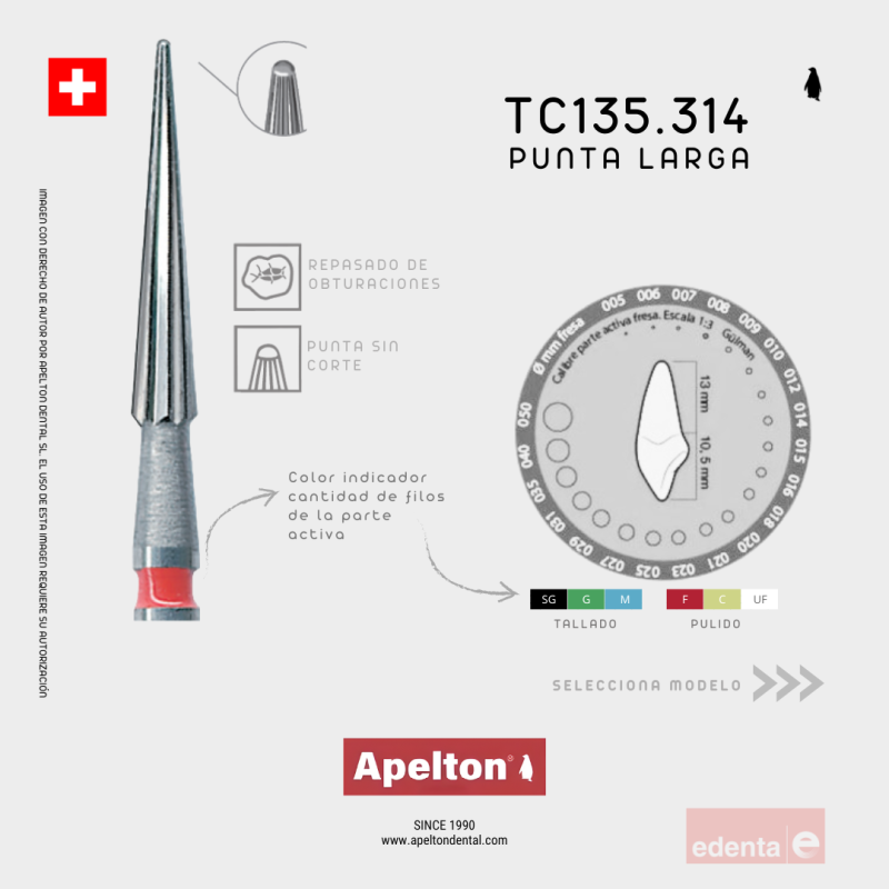 BUR TC135 EDENTA