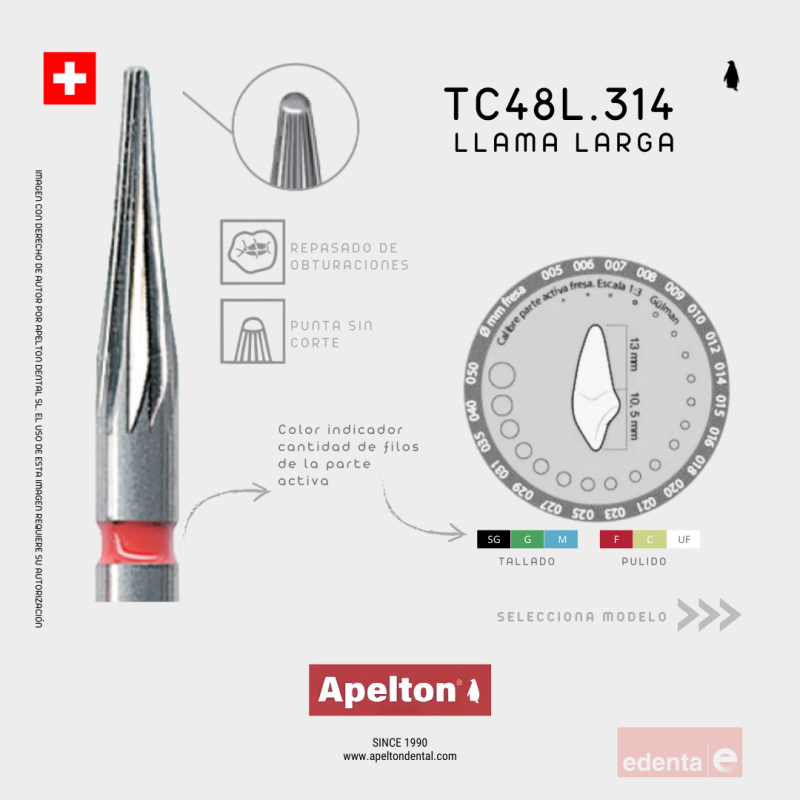 TC50A BUR  SAFE END EDENTA