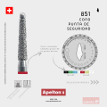 BUR 851 ROUND SAFE END TAPER EDENTA