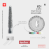 BUR 851 ROUND SAFE END TAPER EDENTA