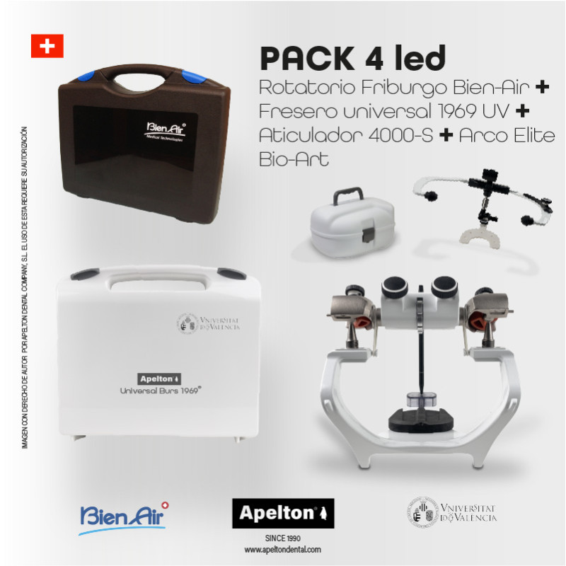 PACK 4 ROTARY + ARTICUALTOR + UNIVERSAL BURS 1969 UV