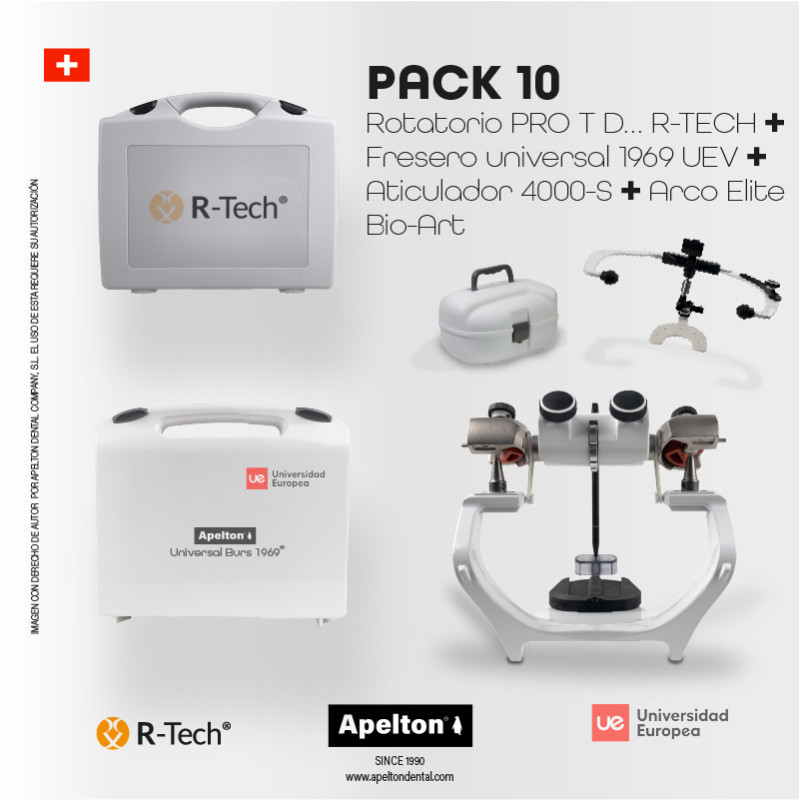 PACK 10 Rotatorio R.tech + FRESERO UNIVERSAL 1969 UEV + articulador