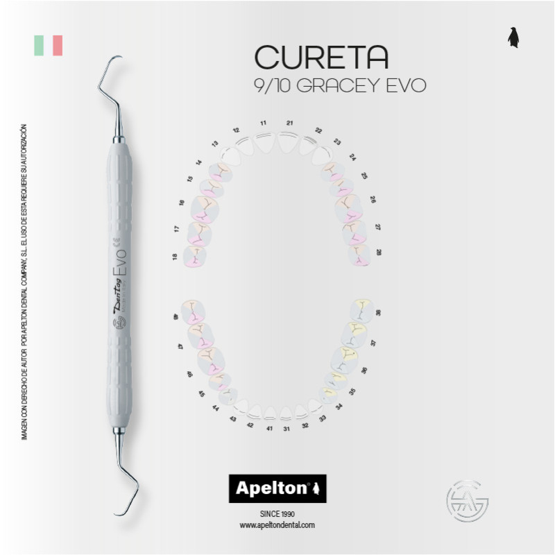 CURETA 9-10 GRACEY EVO WHITE DENTAG