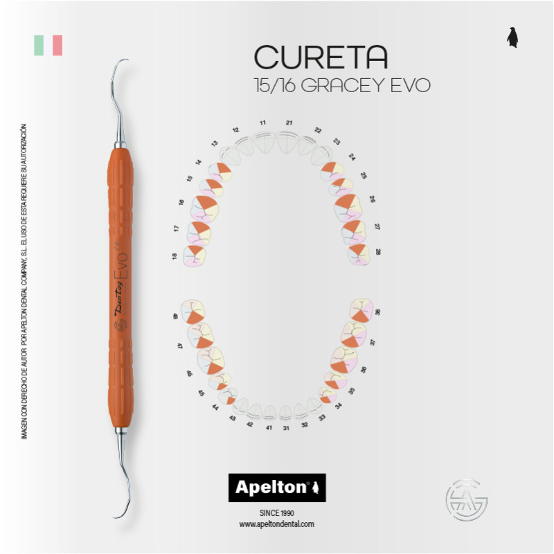 CURETA 15-16 GRACEY EVO ORANGE DENTAG
