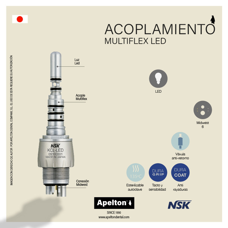 LED MULTIFLEX COUPLING  HIG-SPEED HANDPIECE NSK