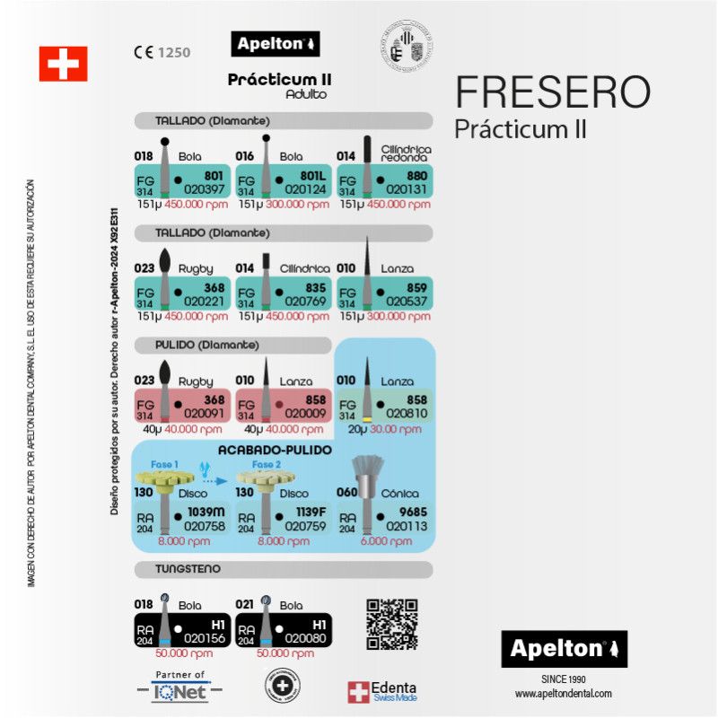 FRESAS SET PRÁCTICUM UV