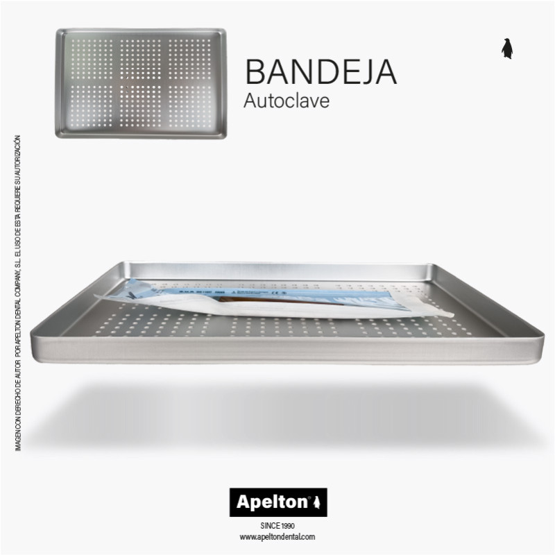 BANDEJA AUTOCLAVE ALUMINIO GRIS