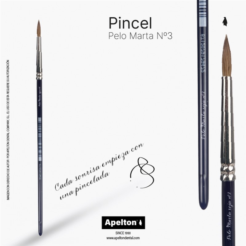 RED SABLE ROUND BRUSH  Nº 3 VAN GOGH