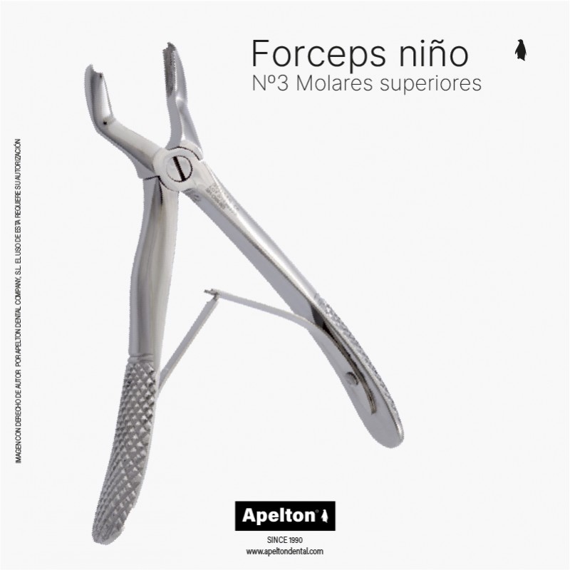 PEDIATRIC FORCEPS Nº3 UPPER MOLARS