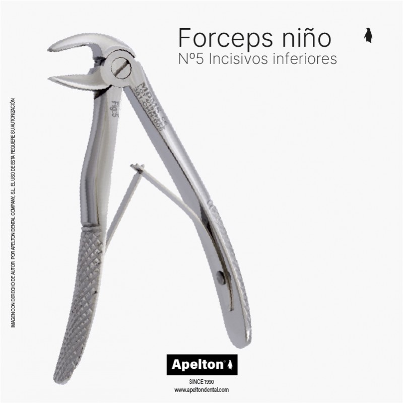 PEDIATRIC FORCEPS Nº5 LOWER INCISORS