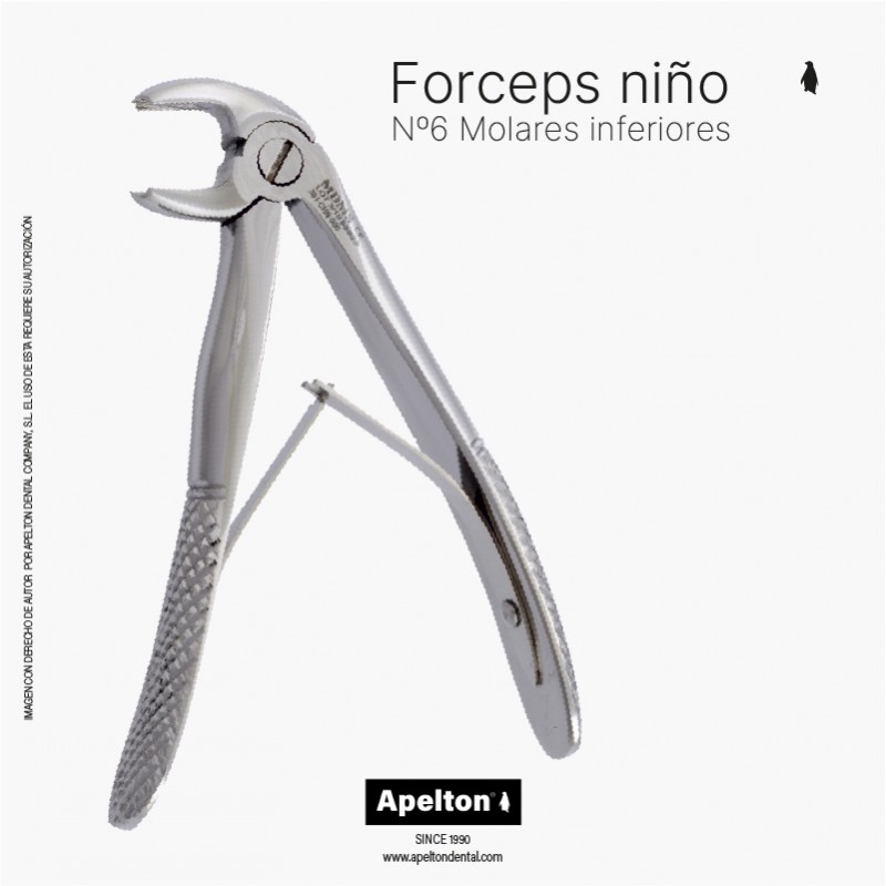 PEDIATRIC FORCEPS Nº6 LOWER MOLARS