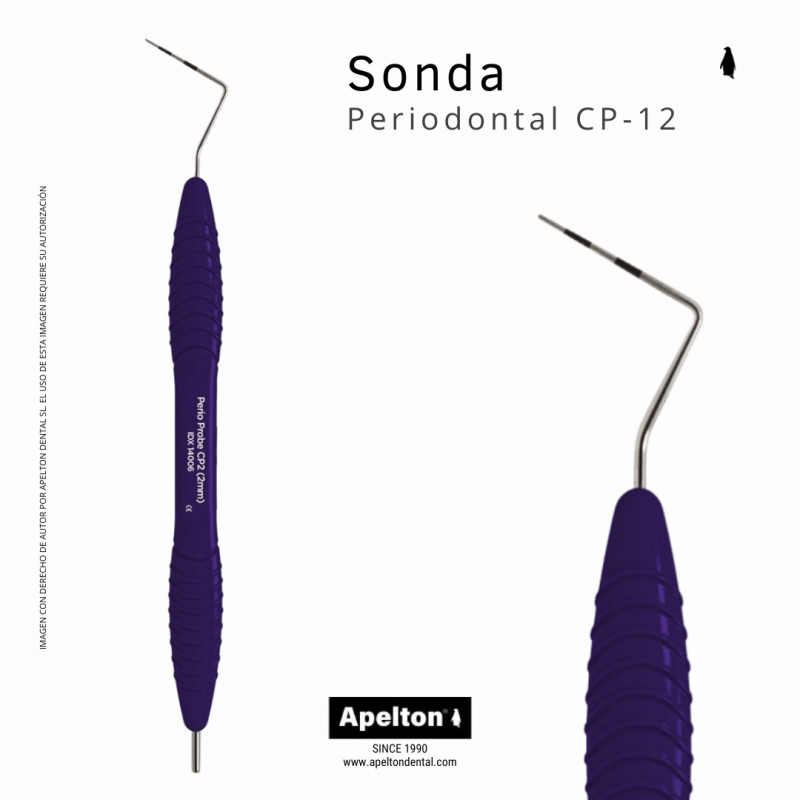Sonda periodontal CP 12. Mango ergonómico