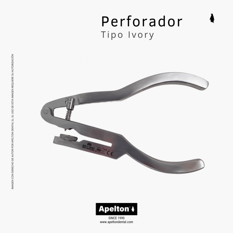 IVORY TYPE RUBBER DAM PUNCHER MDMS