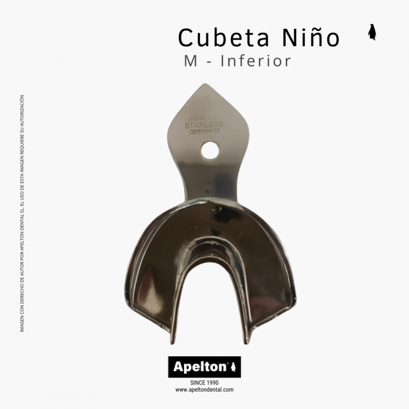 Cubeta para niños tamaño M inferior odontopediatría
