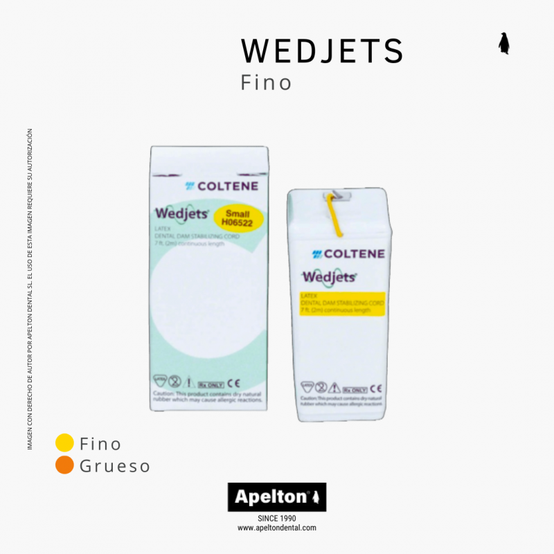 WEDJETS LATEX DENTAL DAM STABILIZING CORD  YELLOW