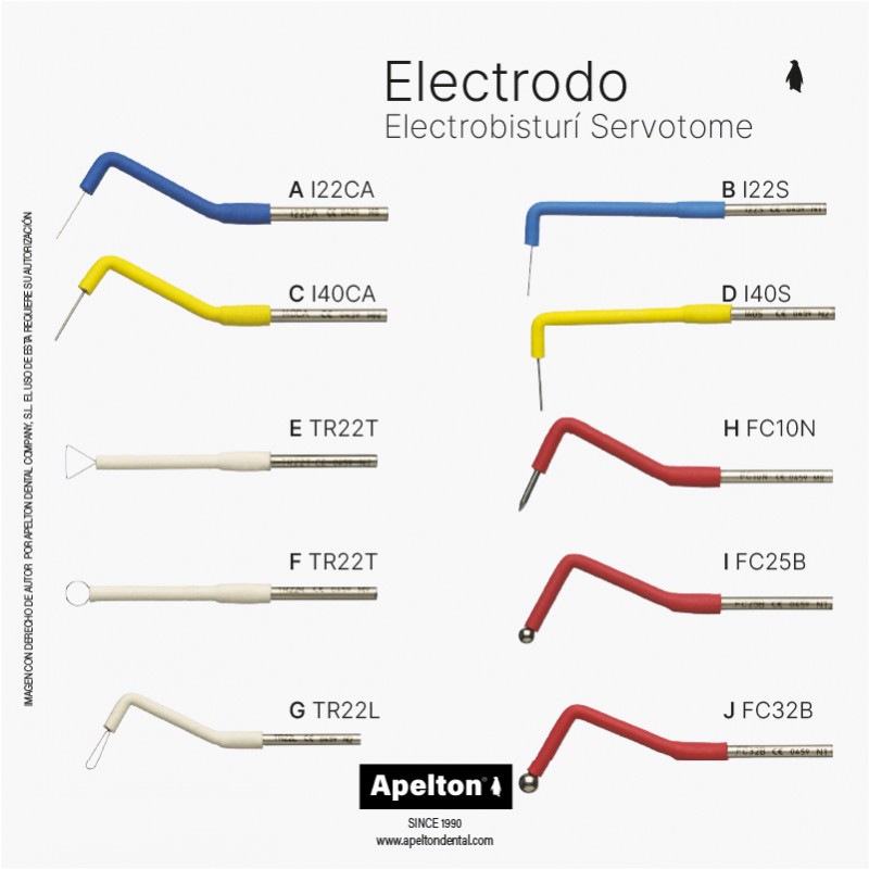 SERVOTOME ELECTRODE ACTEON (TIPS)