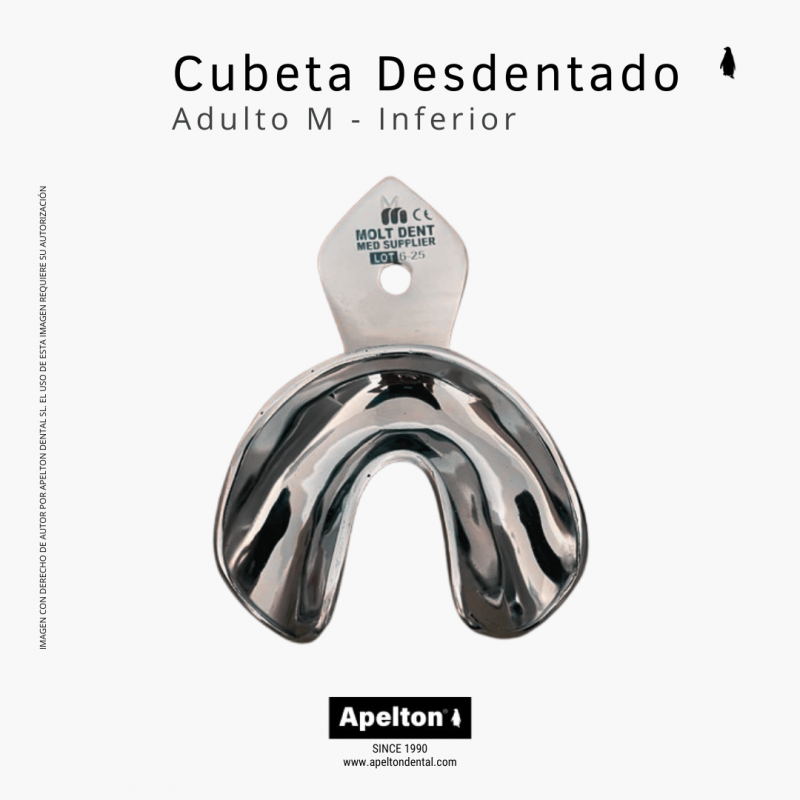 DENTAL IMPRESSION TRAY MEDIUM LOWER EDENTULOUS