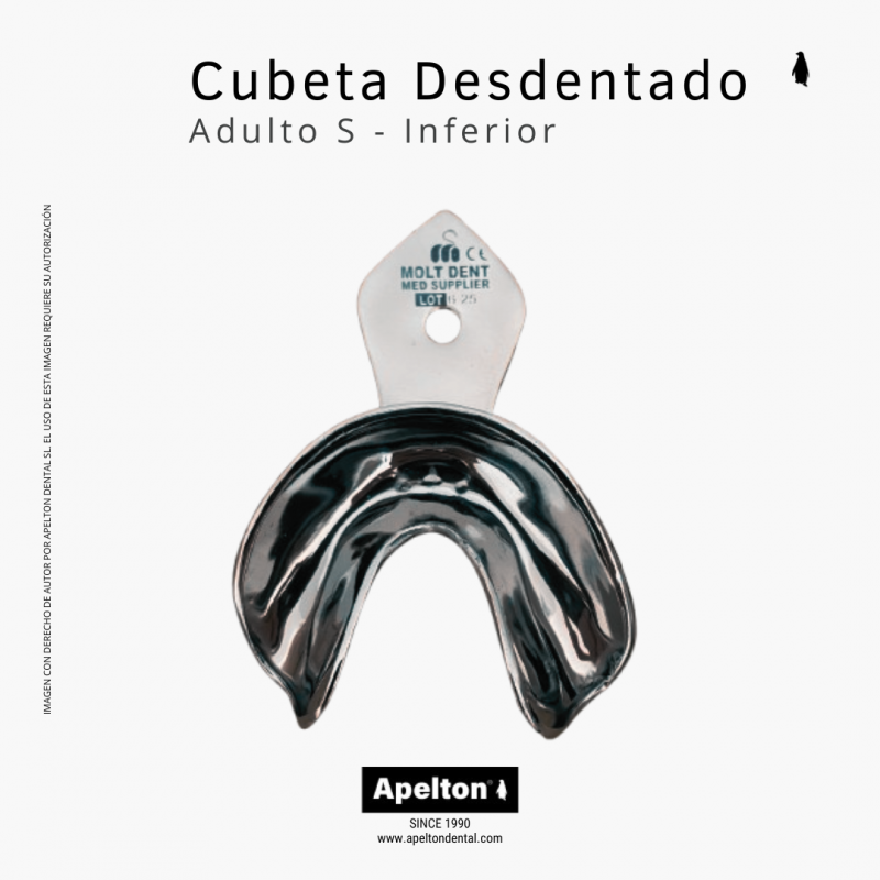 DENTAL IMPRESSION TRAY SMALL LOWER EDENTULOUS