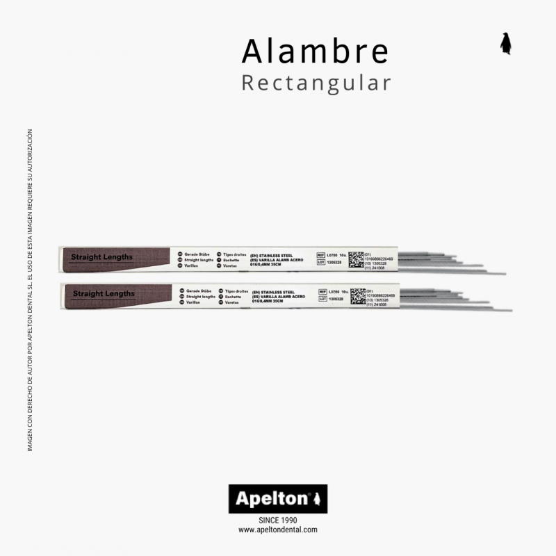 varillas de alambre rectangular para ortodoncia