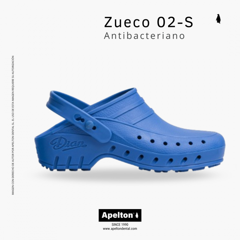 DIAN 02-S ANTIBACTERIAL CLOGS BLUE