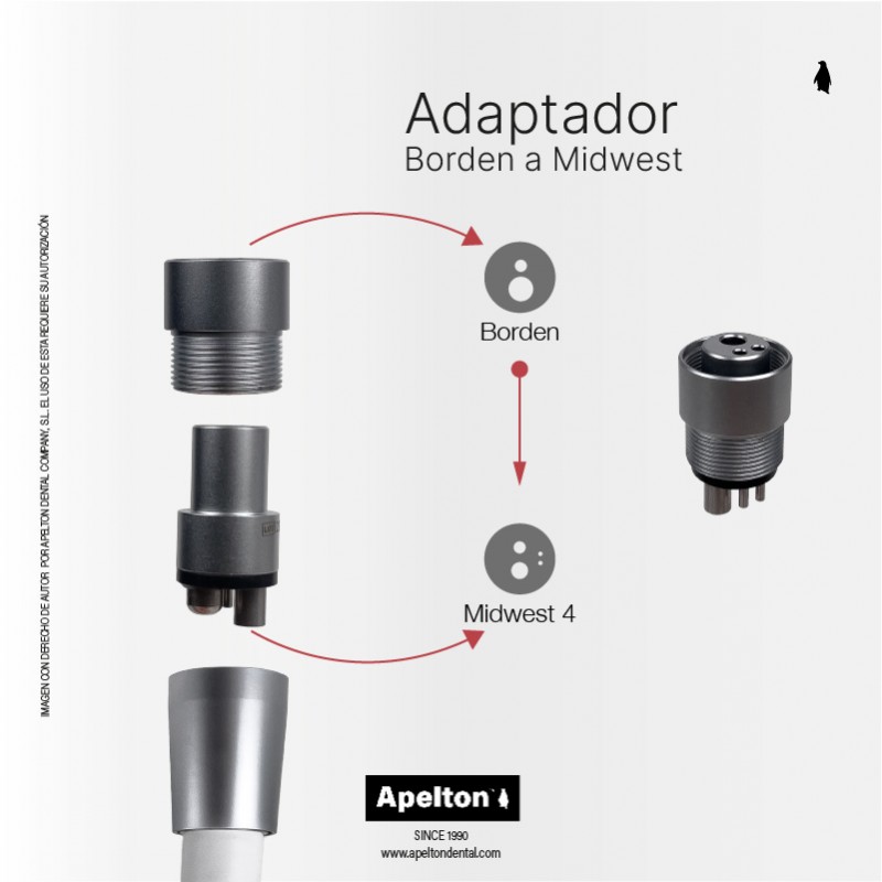 HANDPIECE ADAPTOR BORDEN TO MIDWEST BIEN-AIR