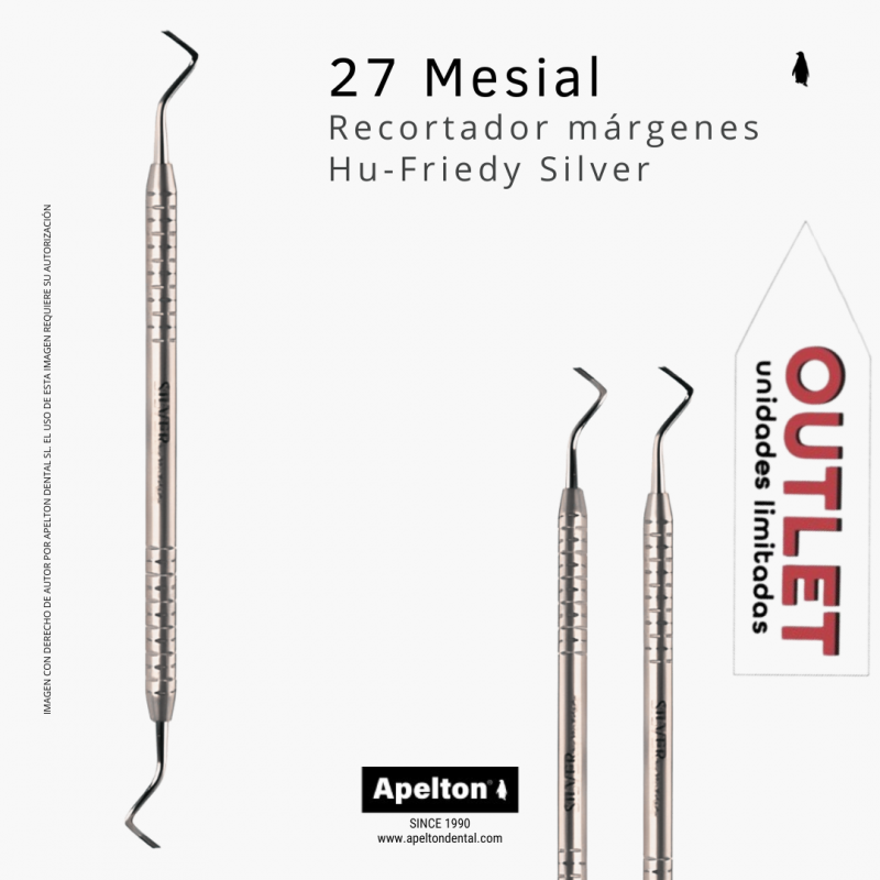 Recortador Mesial 27 Hu-Friedy Silver  para márgenes